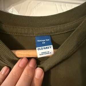 Old Navy Olive Green Short Sleeve Tee